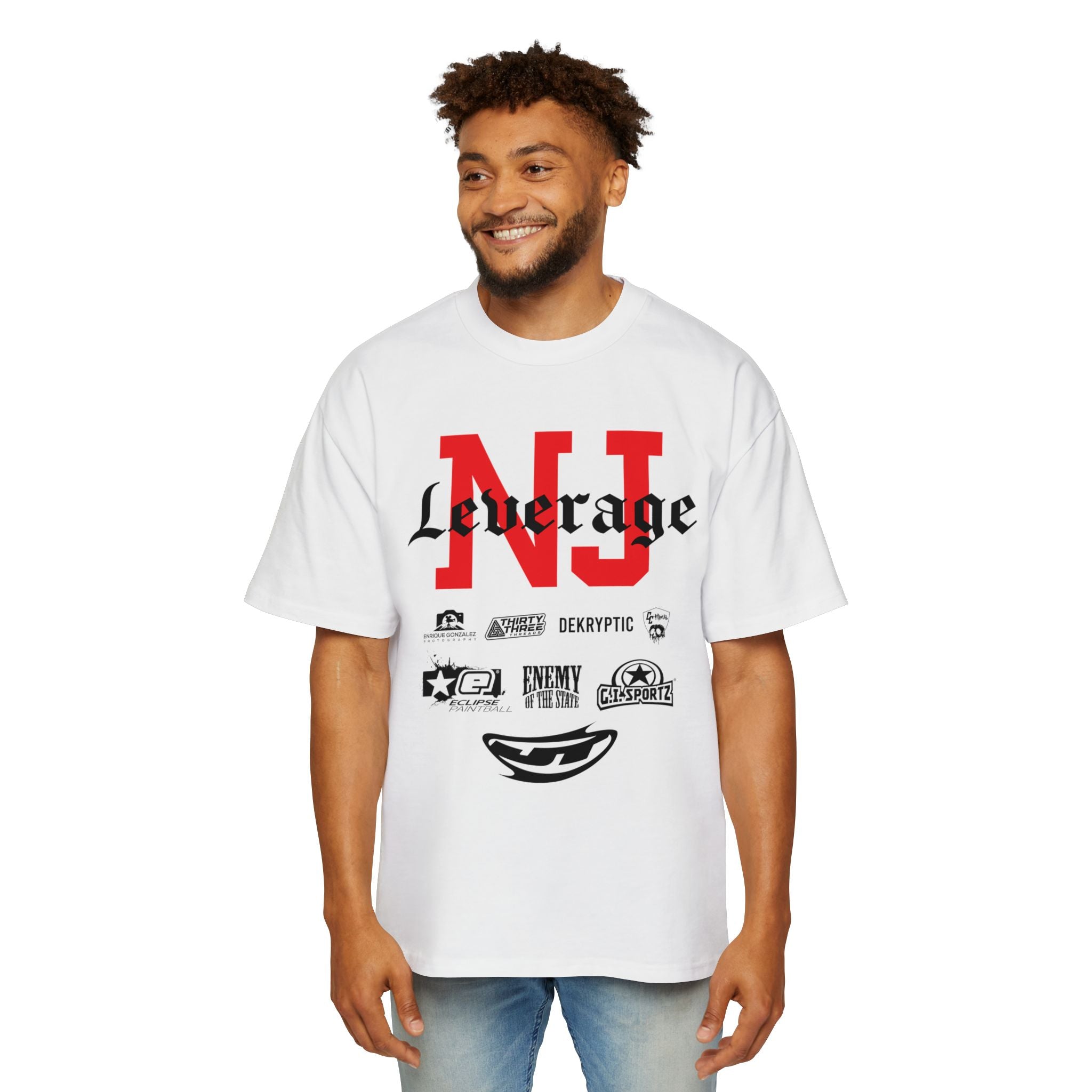 Leverage NXL Chicago 2024 Event Heavy Oversized White Tee