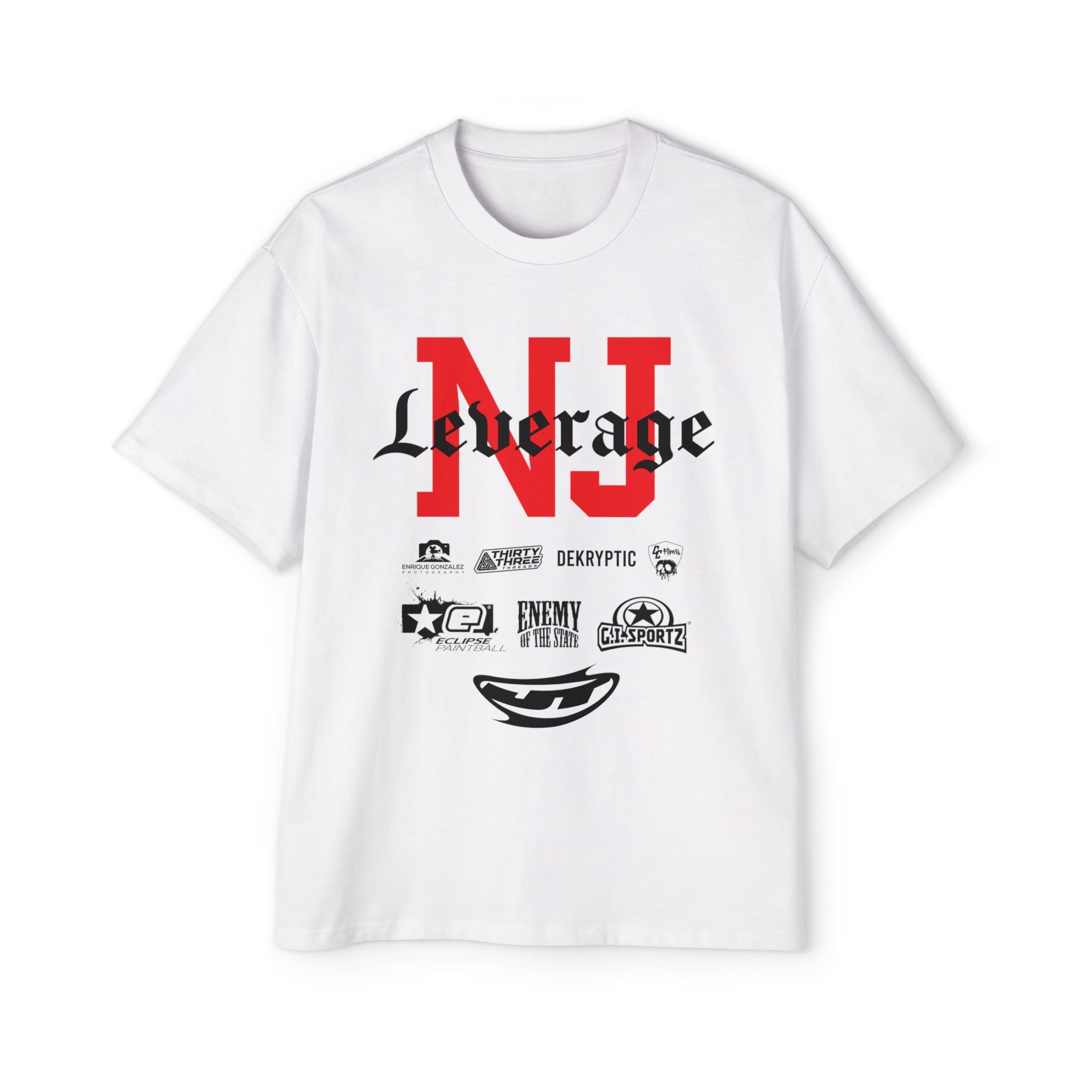 Leverage NXL Chicago 2024 Event Heavy Oversized White Tee